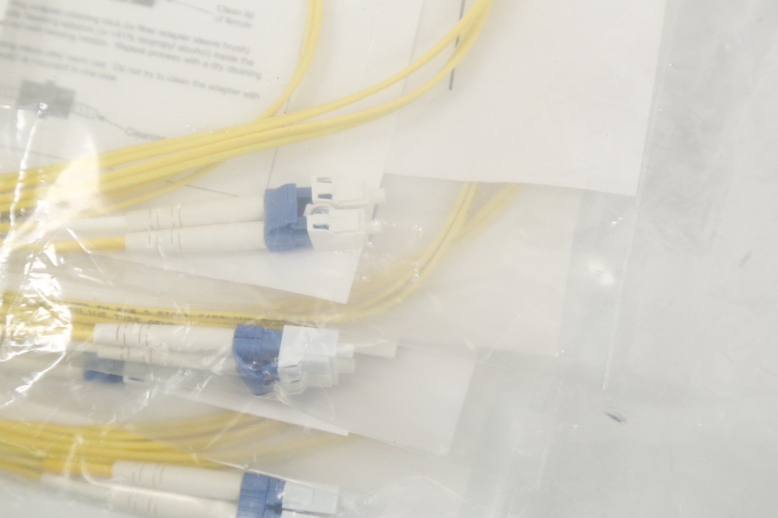 LOT of 4 Commscope FEWLCLC42-JXF006 Duplex LC to LC 6FT 1.6mm Fiber Patch Cables