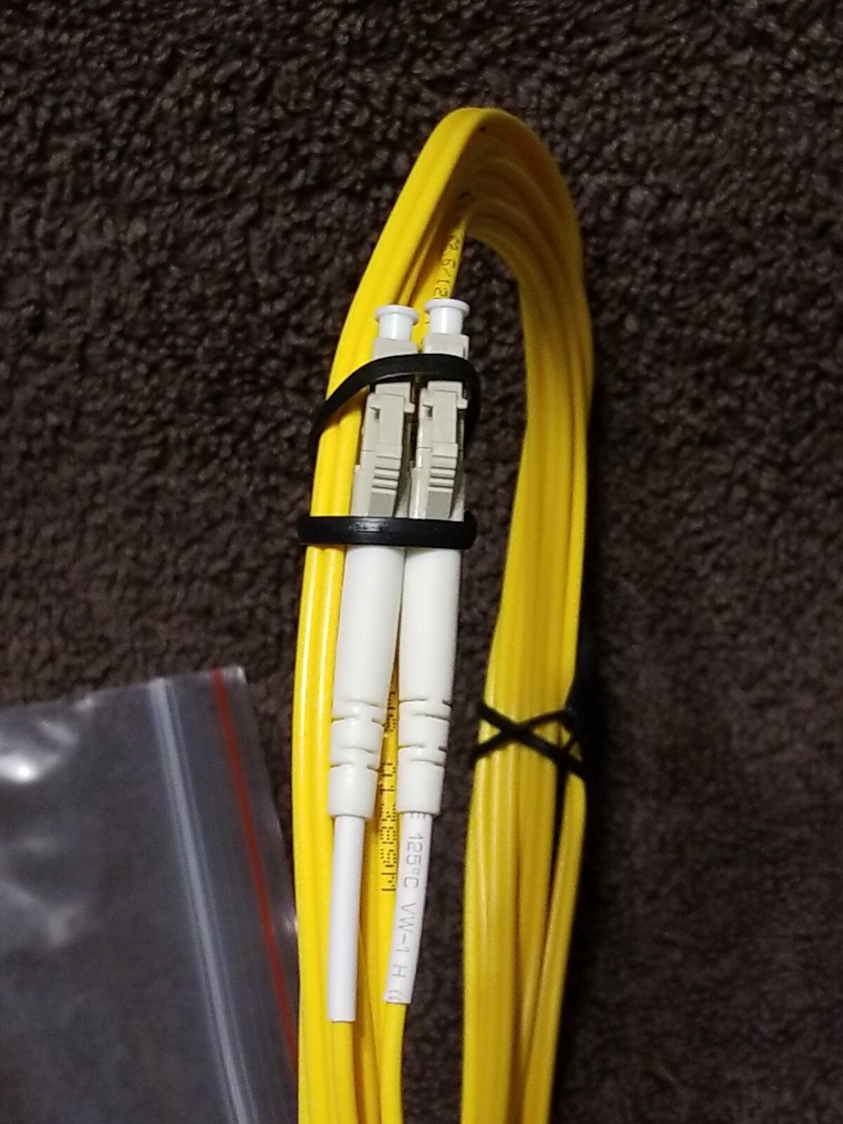 Fiber Optic MTRJ-LC MM 62.5 DUPLEX 2.0mm, 3Mtrs.PVC P/N: ZN-MTRJLC62-003mtr-YE