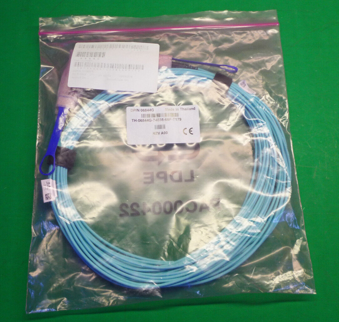 NEW Mellanox 100Gb/s QSFP 20m Fiber Cable MFA1A00 Dell 6844G