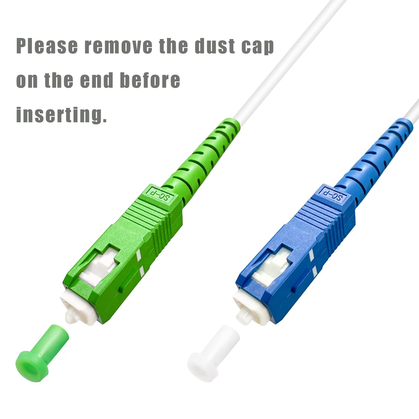 2m 6.5FT SM SC/UPC To SC/APC Fiber Optic Patch Cable Armored Singlemode 2 PC