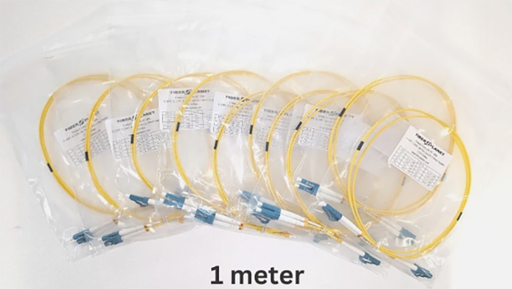 (10 Pack) LC to LC UPC OS2 Duplex Single-Mode Fiber Optic Patch Cable – Jumper