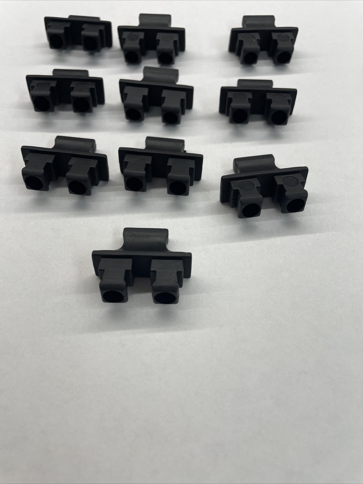 Lot 10 GBIC SFP X2 Dust Caps Suitable Duplex SC Fiber Optic Module Dual Silicone