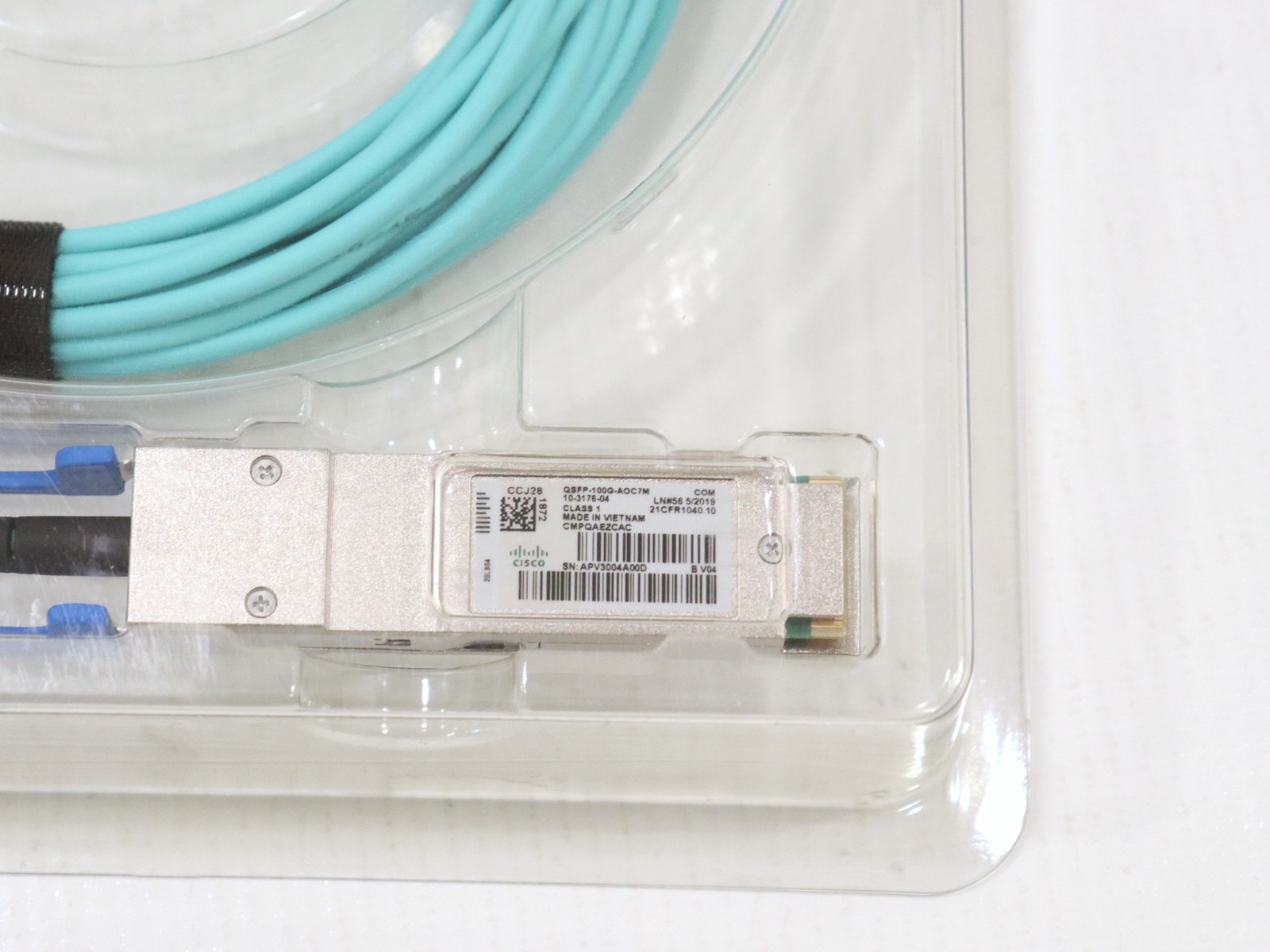 Cisco QSFP-100G-AOC7M 7m 100G QSFP28 MMF Active Optical Cable | 10-3176-04