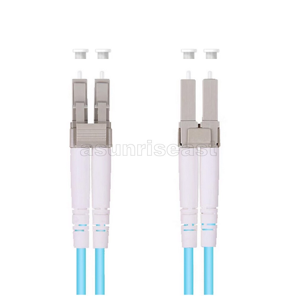LC to LC 100Gbps OM4 Multimode Duplex Fiber Optic Patch Cord Jumper 1-40m lot