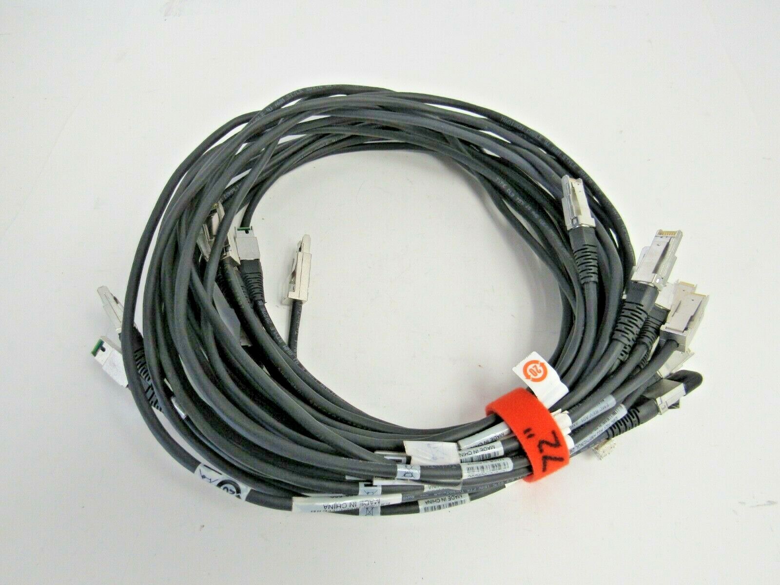 EMC (Lot of 8) 038-003-509 2m 6ft HSSDC T0 HSSDC 4Gbps Fiber Channel Cable 29-2
