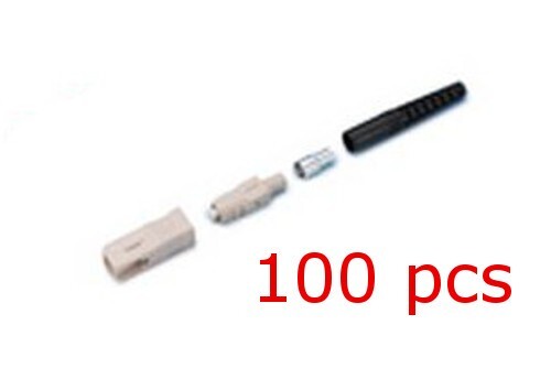 100 PACK – SC Multimode Simplex 0.9mm Fiber Optic Connector