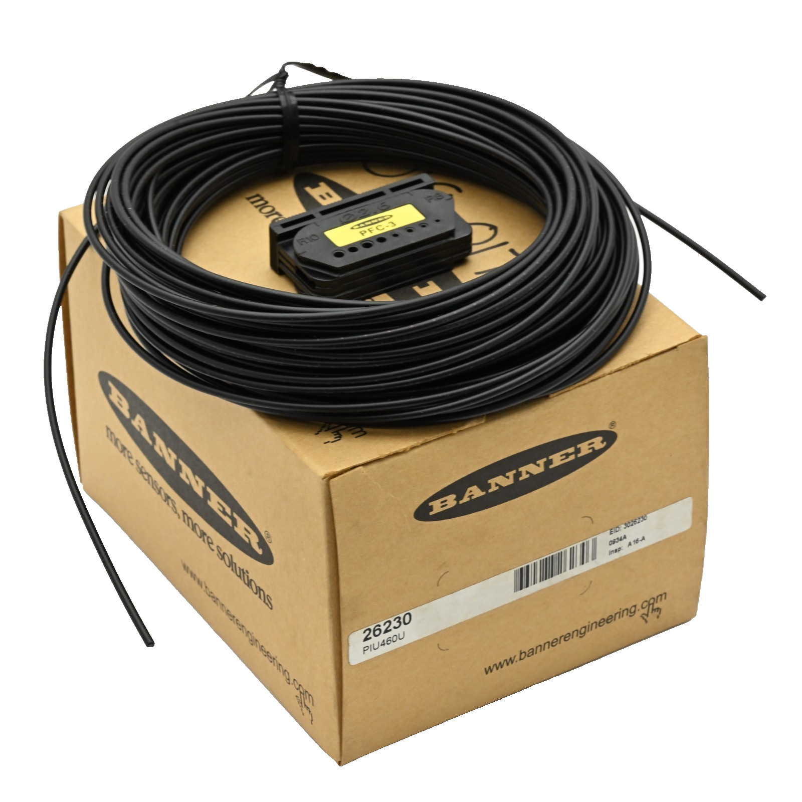 Banner Engineering PIU460U 26230 Plastic Fiber Bulk Cable 18m 1mm PFC-3