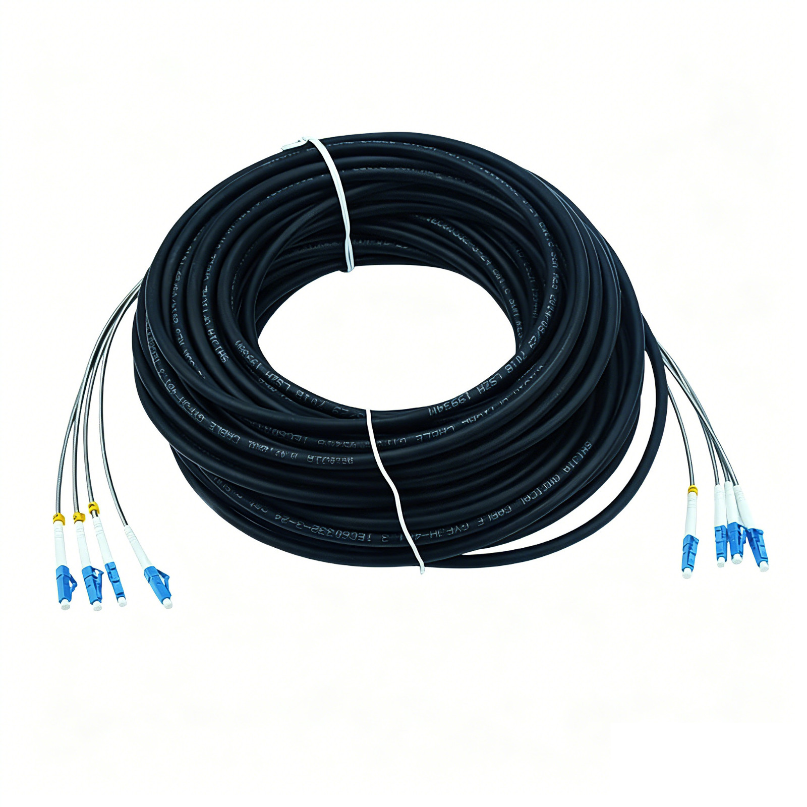 30M LC SC FC ST 4Core SingleMode 9/125 Outdoor Fiber Optic Patch Cord FTTH Cable