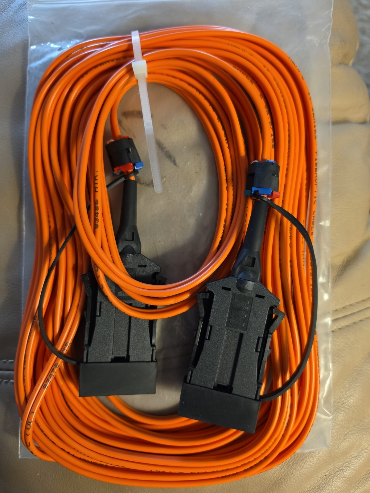 US MADE FDDI to FDDI Multimode 62.5/125 Fiber Optic cable 25ft HIGH QUALITY