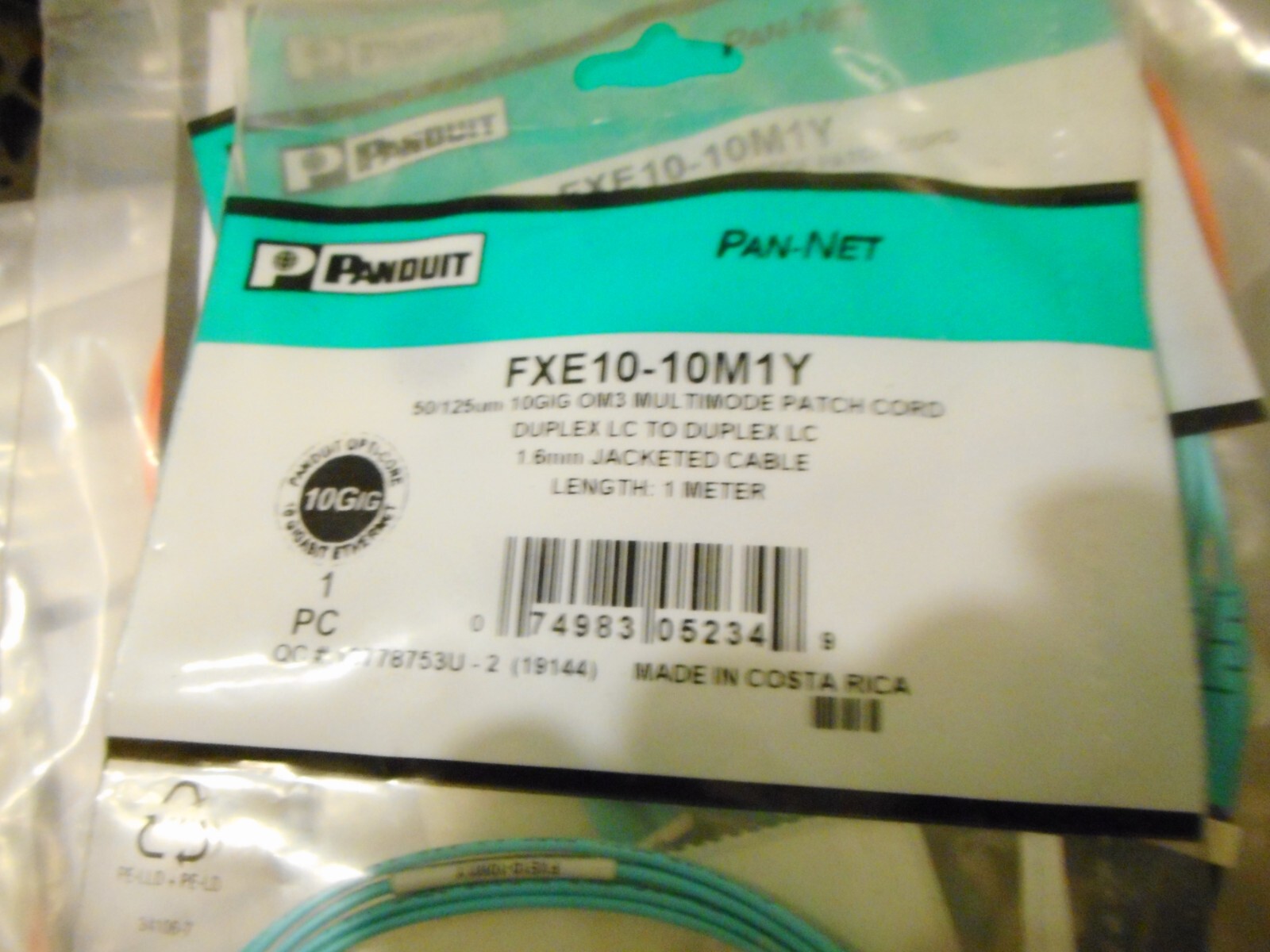LOT OF 30+ FIBER OPTIC JUMPERS DUPLC-DUPLC 1 2 3 M HITACHI CORNING PANDUIT OTHE