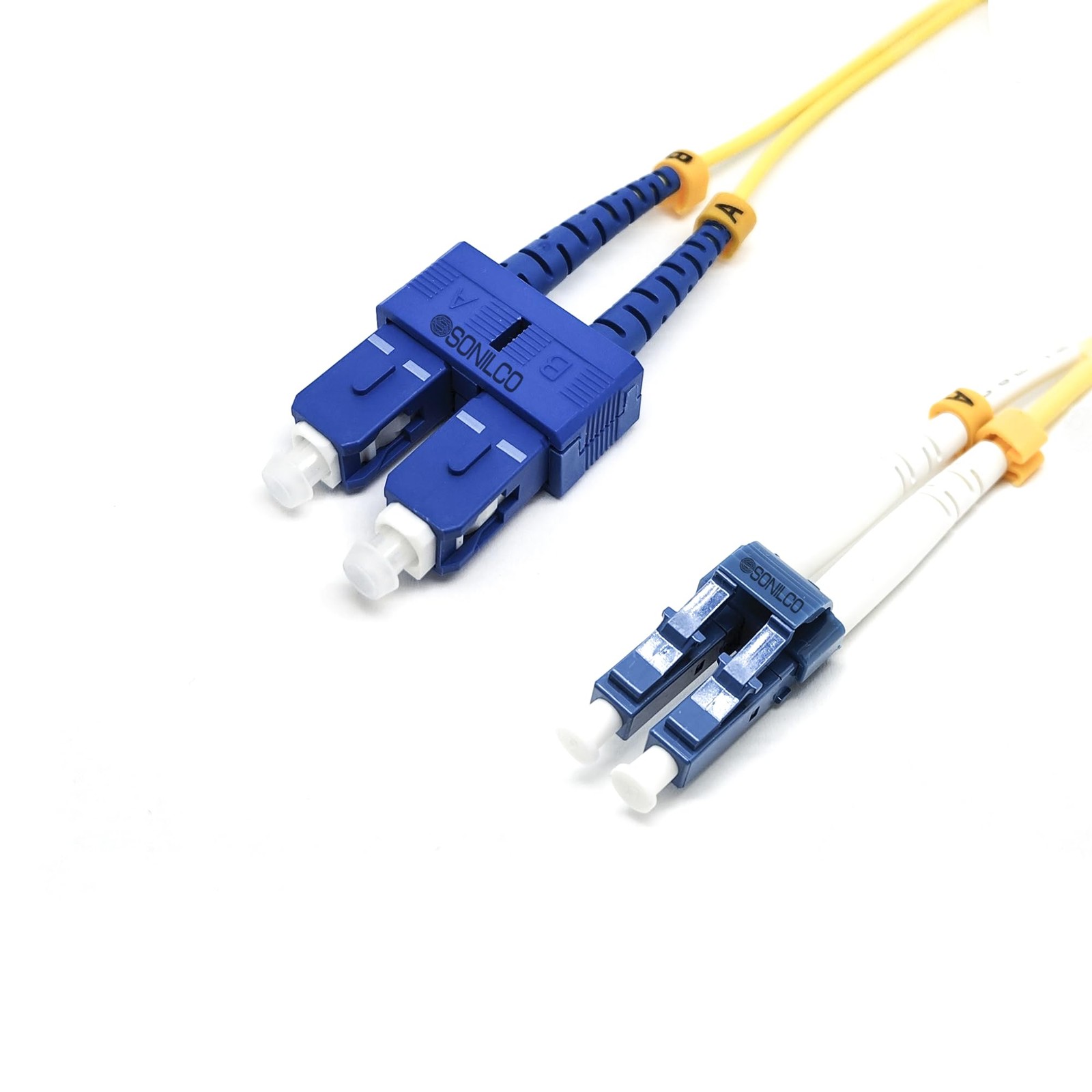 2M/6.5ft LC/UPC to SC/UPC Fiber Optic Patch Cable Single Mode Duplex 2.0