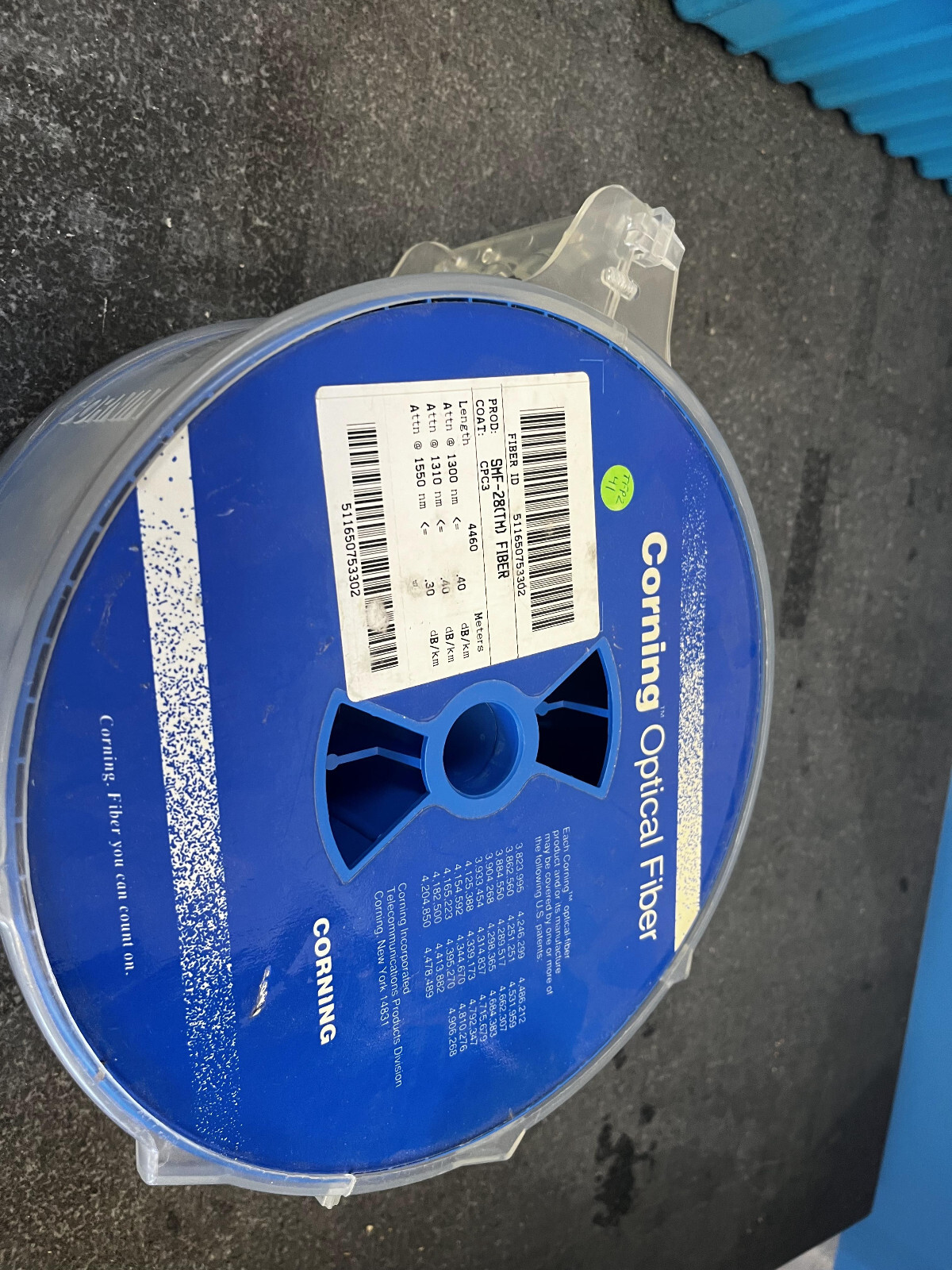 5CC Corning Single Mode fiber SMF-28 (TM) 4460 METERS 1300nm 1310nm 1550nm