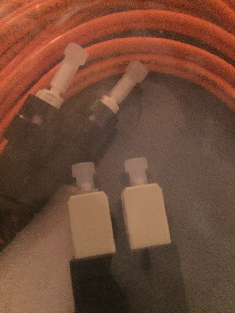 Lot Of 5 Fiber Dup Zip ST/SC 62.5/125 Fiber Patch Cable 20 Feet