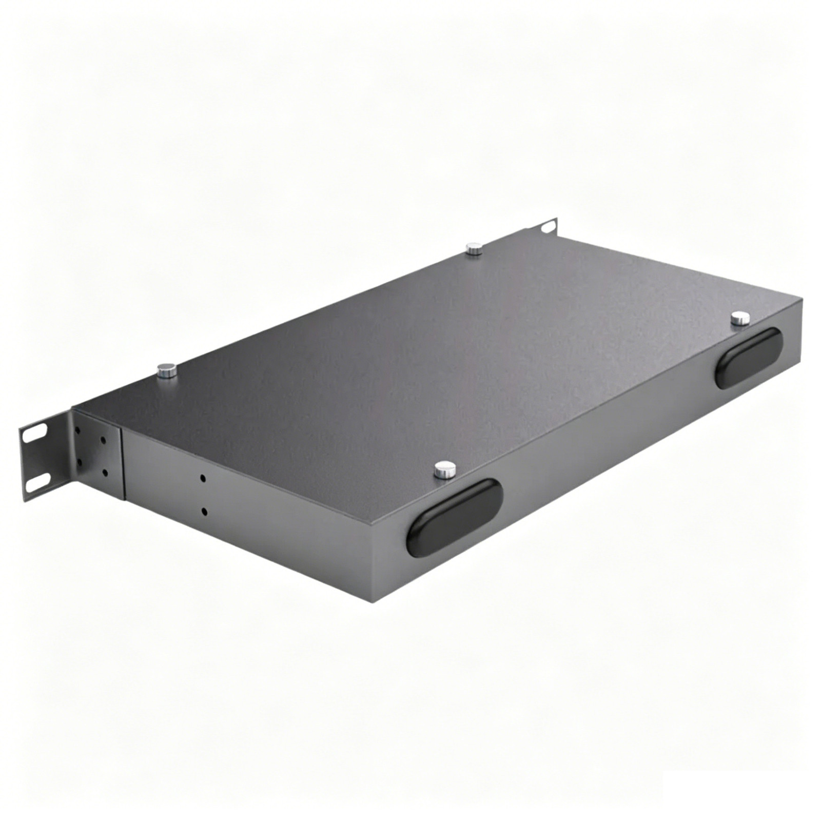 1U 19″ 6 Port Fiber Optic Patch Panel Box FTTH SC/FC/LC/ST UPC Adapters Pigtails