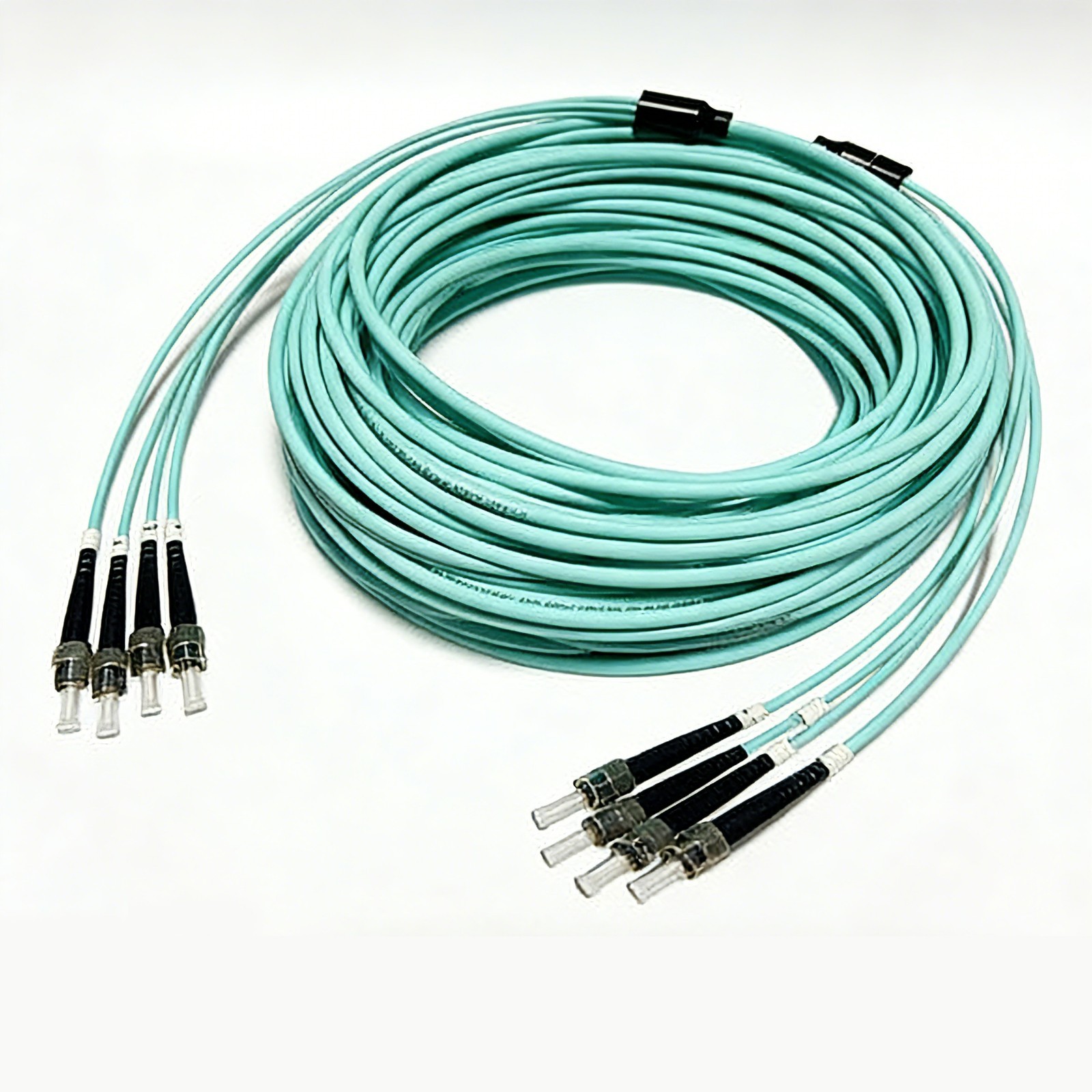 20M OM3 10GB Multimode Armored Fiber Patch Cord 4 Strand SC FC LC ST UPC Jumper