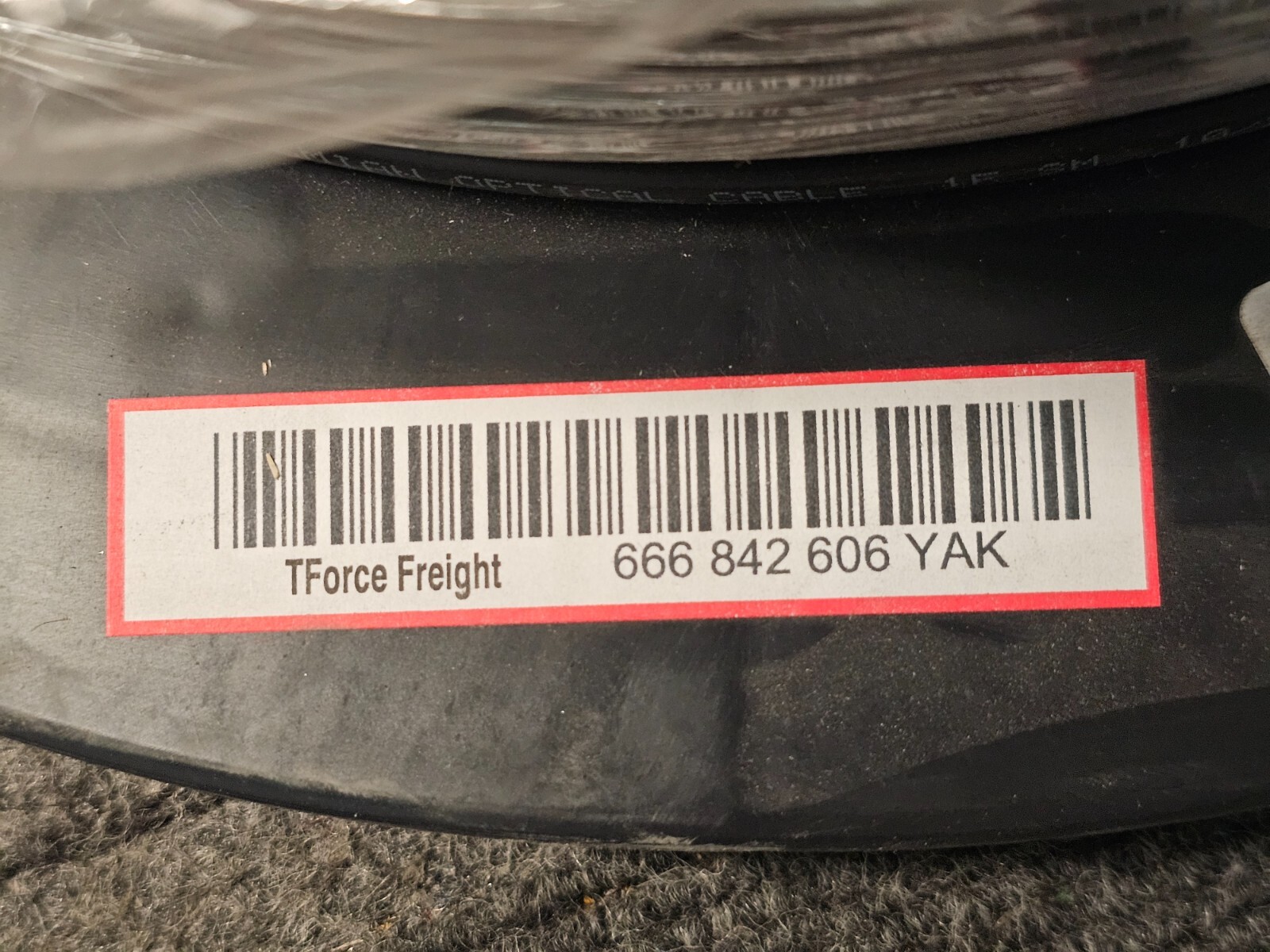 Prysmian 30052544 Optical Cable 1000ft 1F Single Mode 10/20 Black