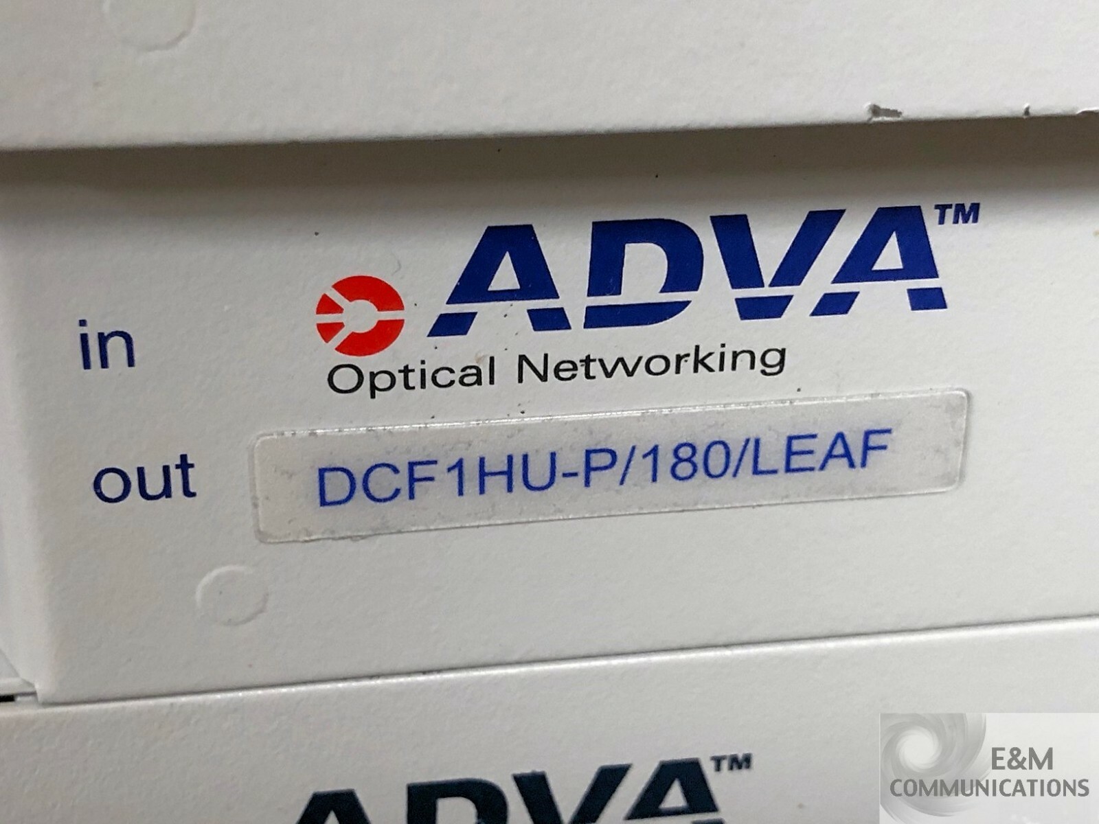 DCF1HU-P/180/LEAF ADVA FSP 3000R7 UNMANAGED COMPENSATION SHELF UNIT