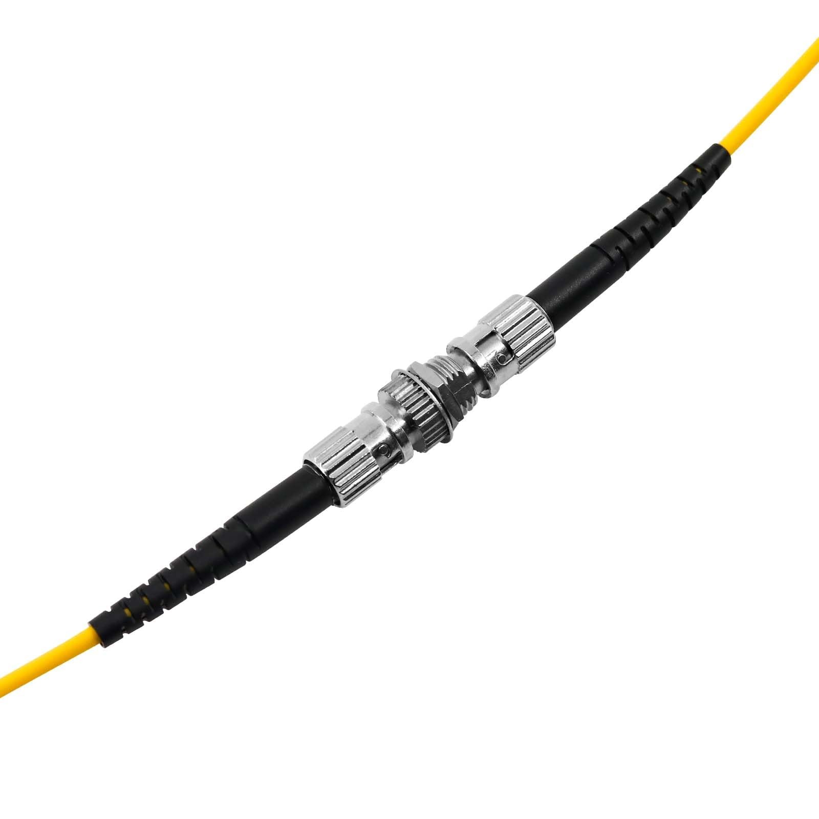 100 Pack ST Fiber Optical Couplers Adapter Cable Barrel Connector Singlemode