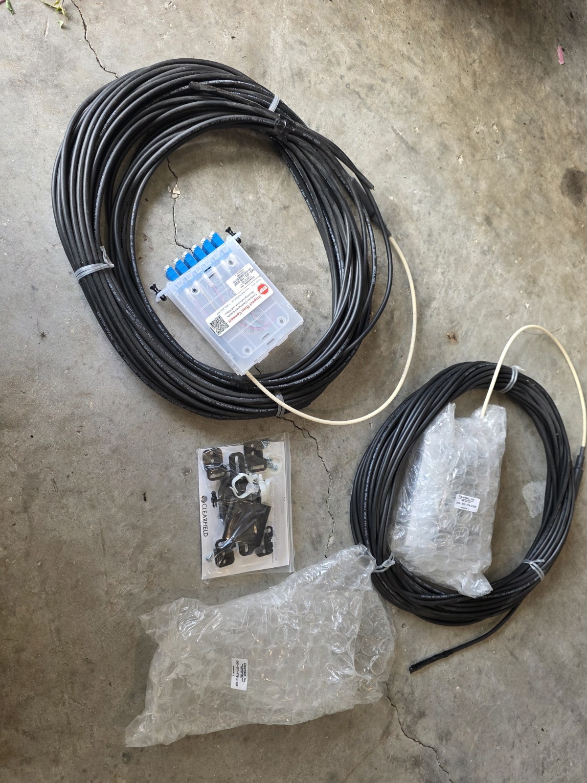 NEW Clearfield OB1-012-ETA-ZZZ 100FT 12-Fiber Singlemode LC/UPC OSP Pigtail