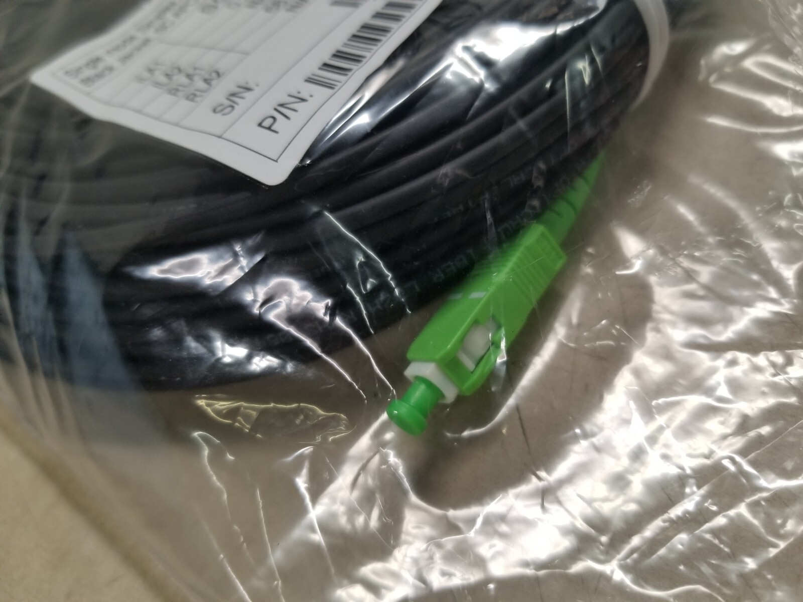 Simplex Indoor/Outdoor SC/APC to SC/APC Micron Fiber Cable – 100 Feet