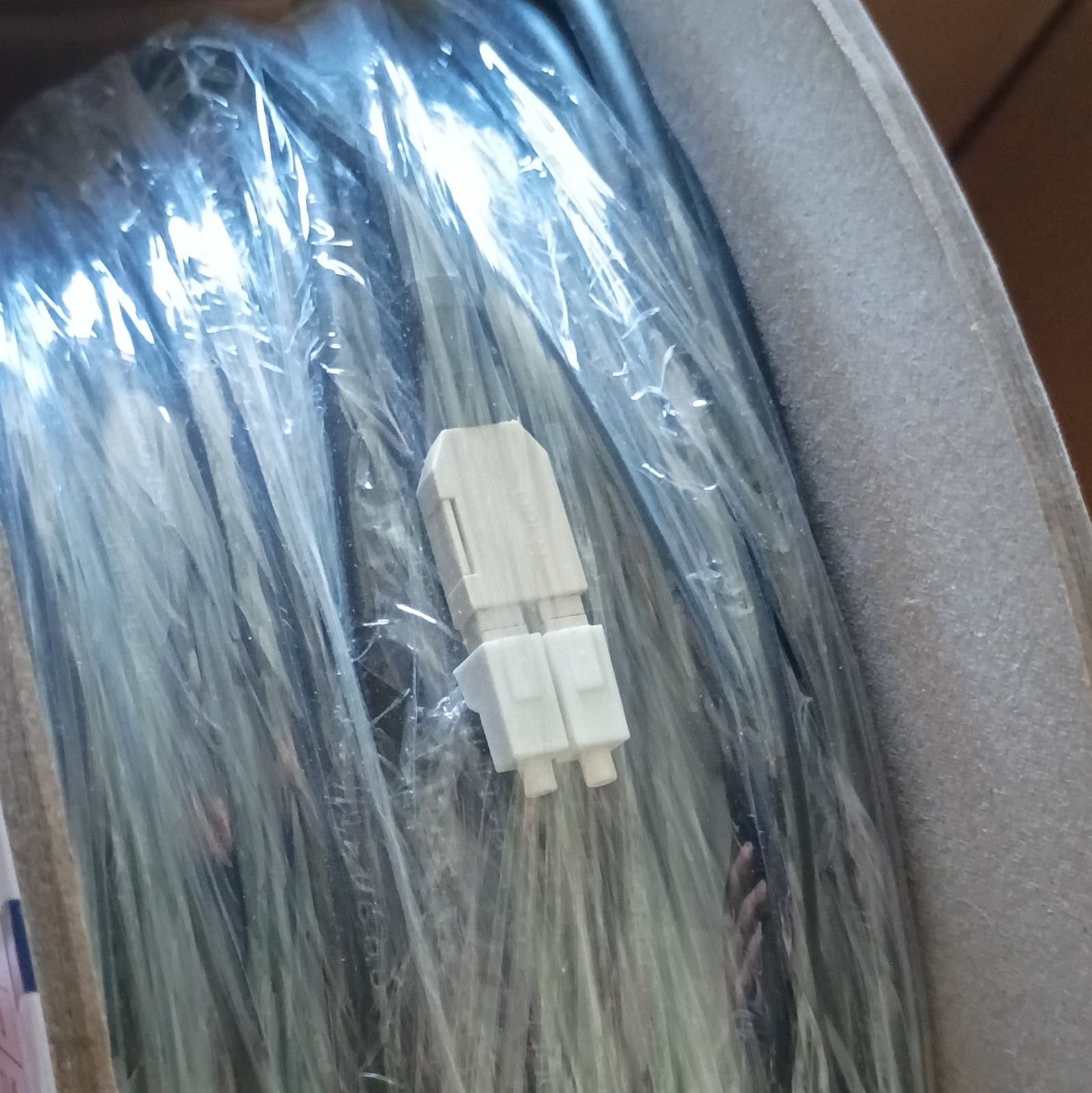 FLYPRO OM3 Multi-Mode Armored Fiber Cable LC/UPC to LC/UPC 75m Clear