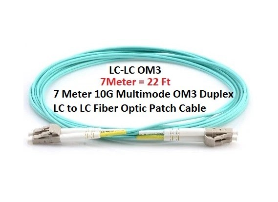 LC to LC Multimode Duplex OM3, OM4, LC-UPC, SC-UPC Fiber- 1M/2M/3M/5M/7M/10M
