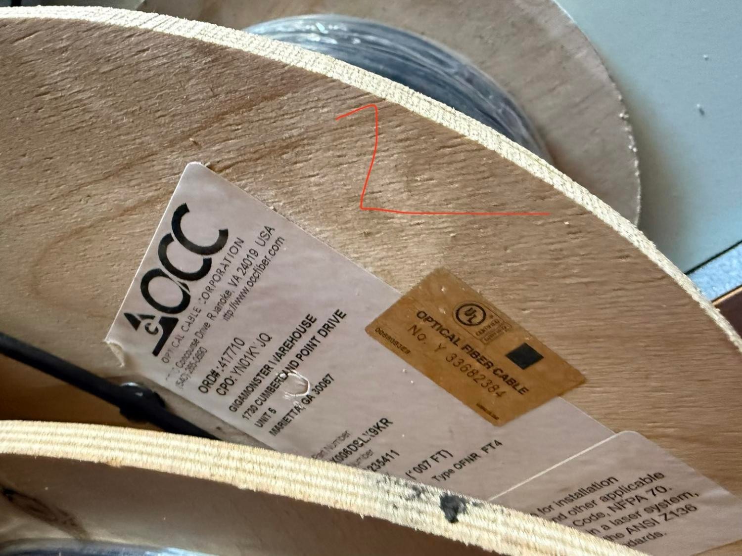 OCC 6-Fiber Singlemode OFNR Fiber Cable