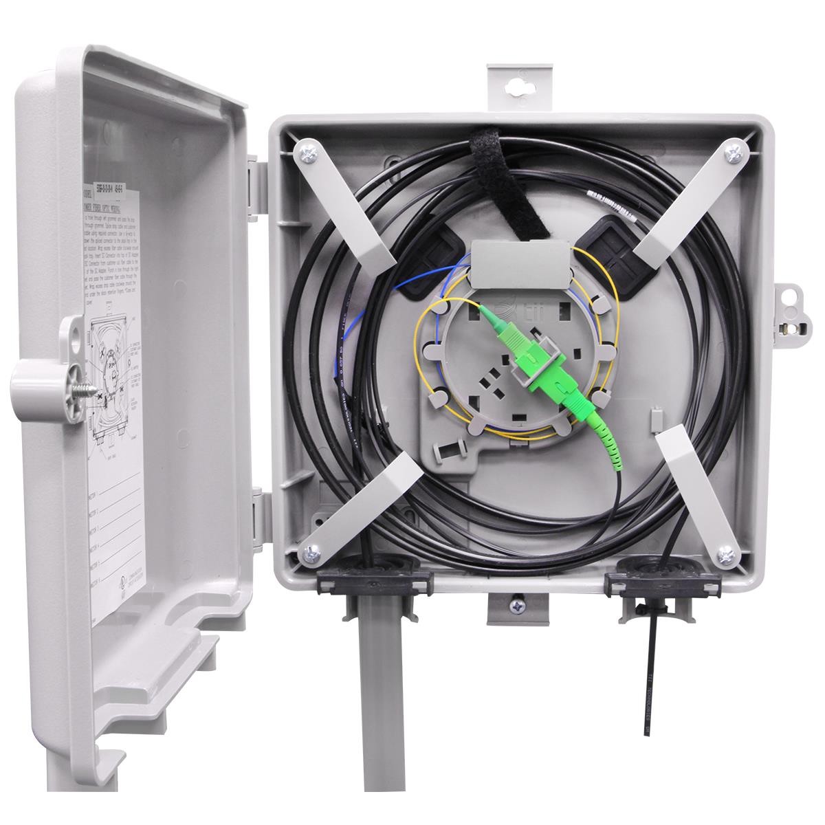 Tii 506F-01-01-01-N Fiber Optics Enclosure – Compact Slack Storage ( Empty )