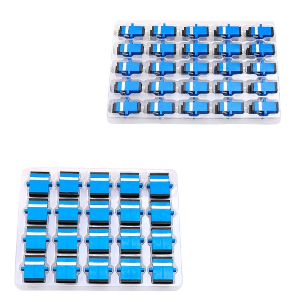 6Pcs SC to FC/ST/LC Fiber Coupler Flange Fiber Optical Adapter Connector SC-SC