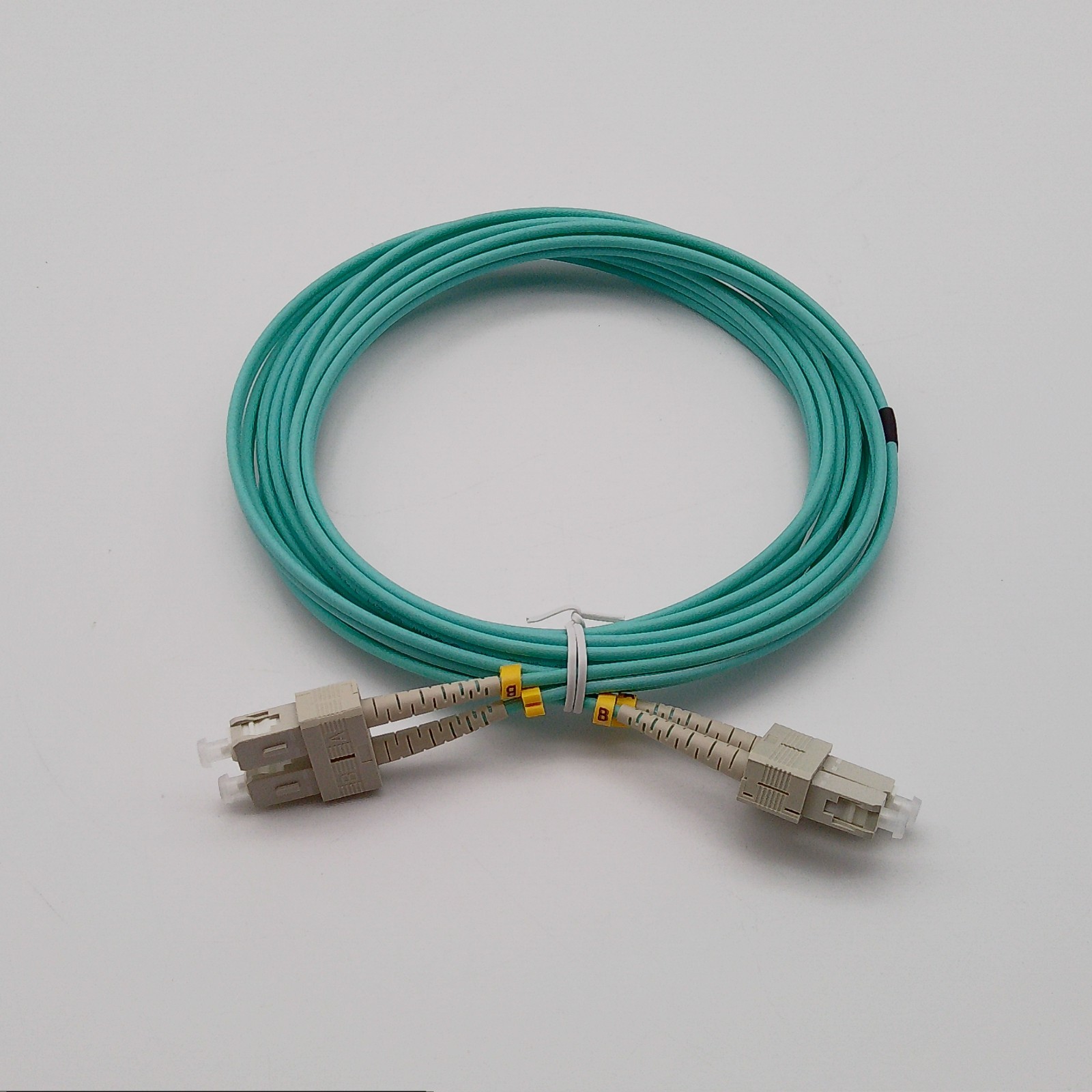 5 Pack 1M OM3 LC to LC Fiber Patch Cable 10/40Gb Duplex 50/125um Multimode