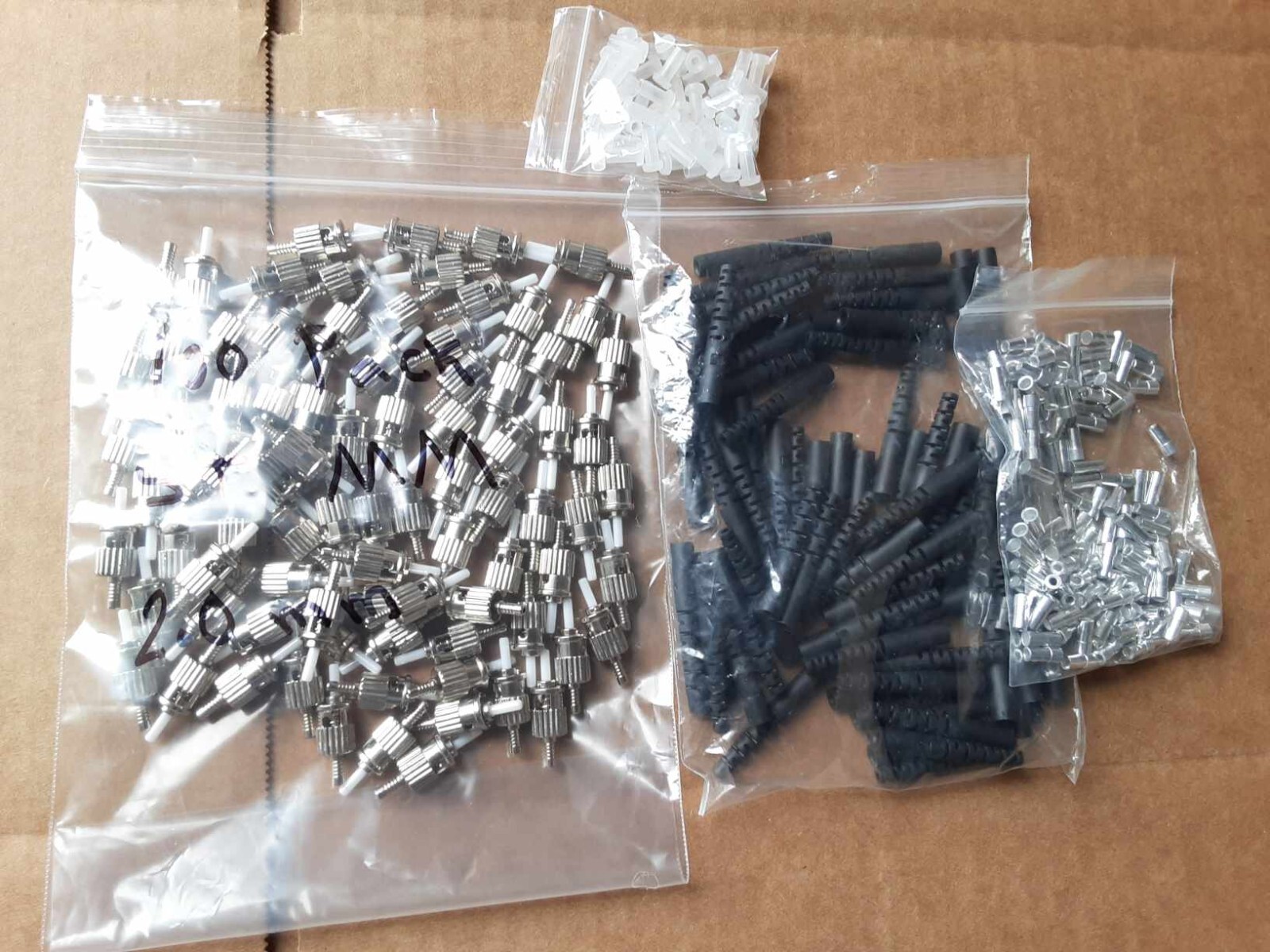 100 Pack ST Simplex Multi mode Fiber optic 2mm Connector