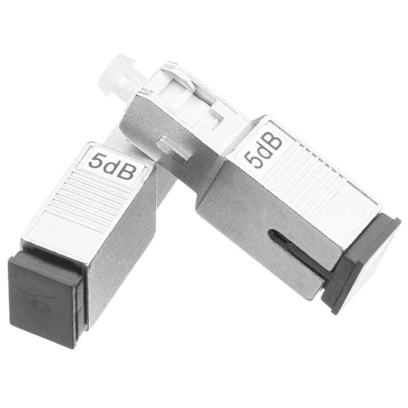 2pcs 0~30dB SC/UPC Simplex Fiber Optic Attenuator Metal Male to Female Adapter