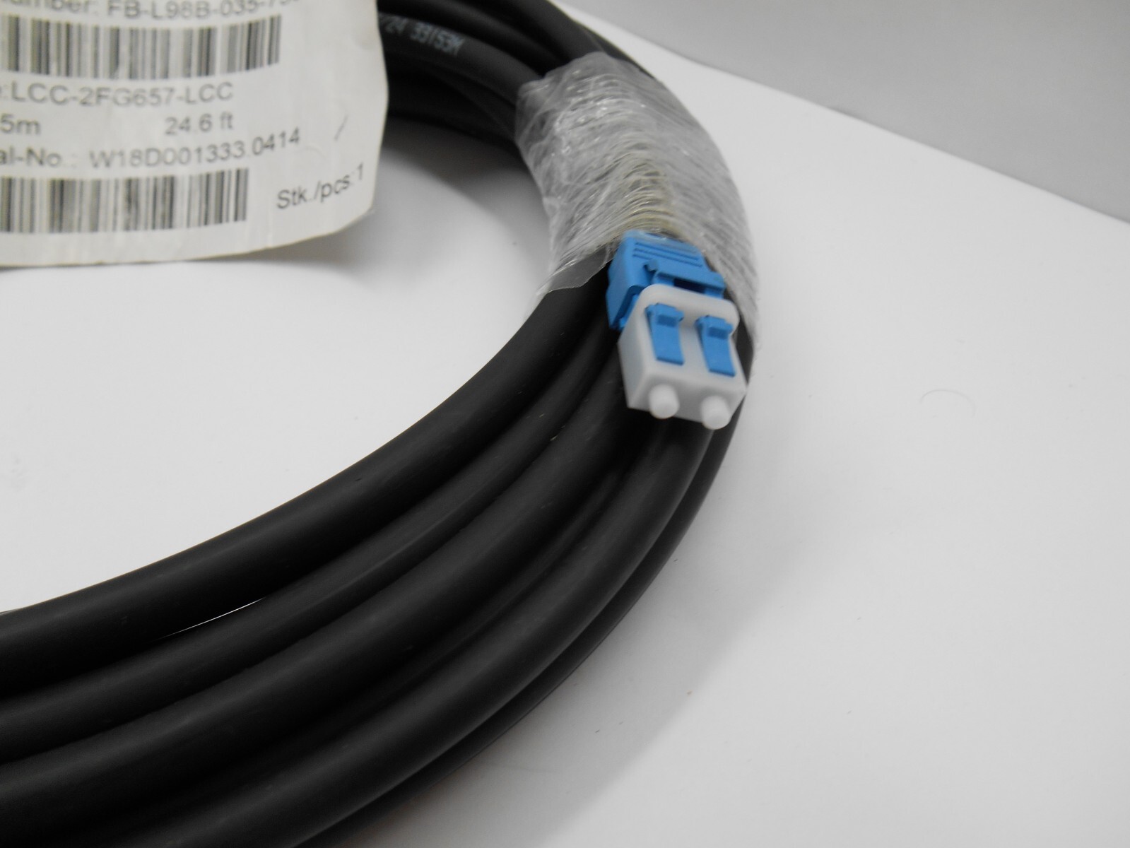 Rosenberger FB-L98B-035-7500, Fiber Jumper Cable 7.5 M 24.6′ FT LLC-2FG657-LCC