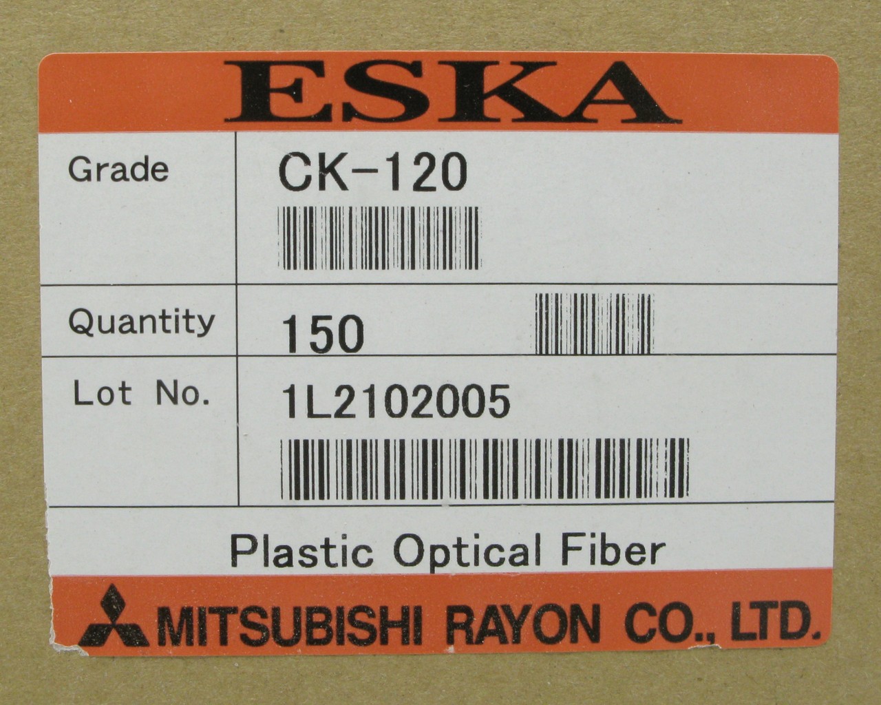 Eska CK-120 High-Performance Plastic Optical Fiber Cable, 30ft