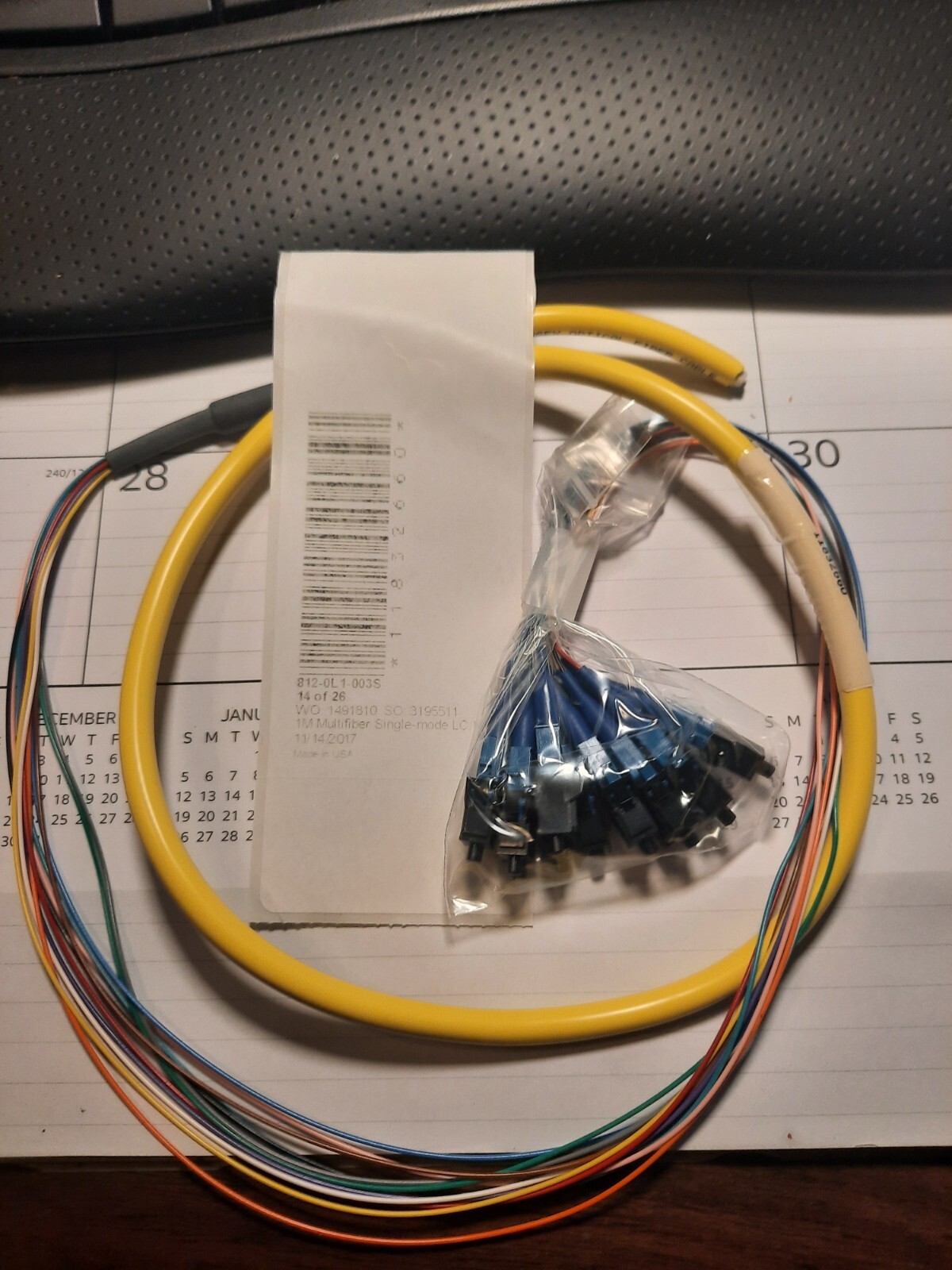 Fiber Optic Splice Cables Blunt to LC 1 meter