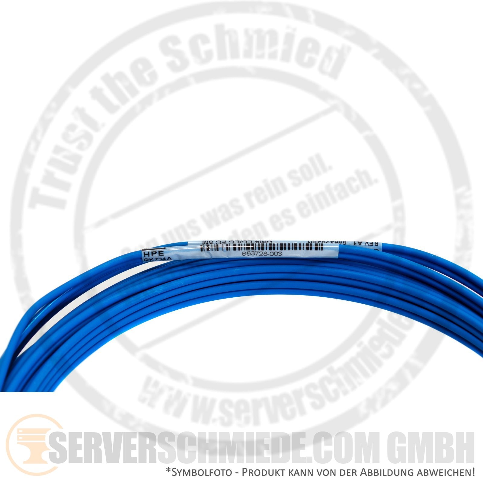 HPE QK734A Fibre Optic 5m Fibre Optic Cable 2x LC Duplex 50/125 OM4 Patch Lead Network Pr
