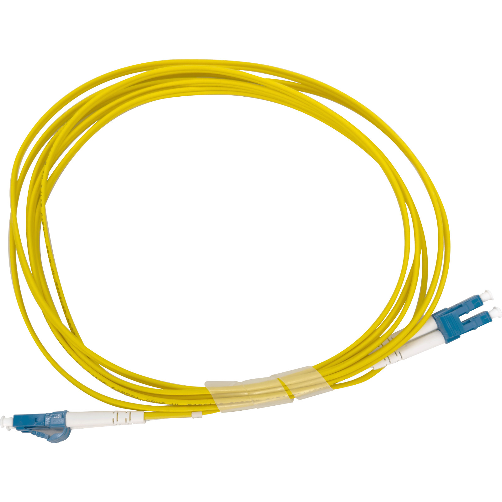 5003 9 125 Single Mode Yellow LC UPC Duplex Fiber Patch Cable