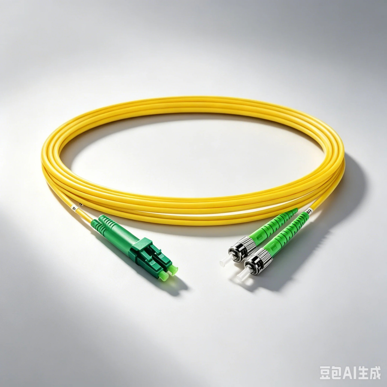 [2pcs] Duplex OS2 Single Mode LC APC to ST APC LSZH 2.0mm Fiber Optic Cable
