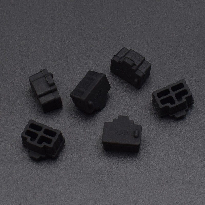Soft Silicone RJ45 Port Cover Dust Plug Baffle Protector Dust Cover Laptop LAN