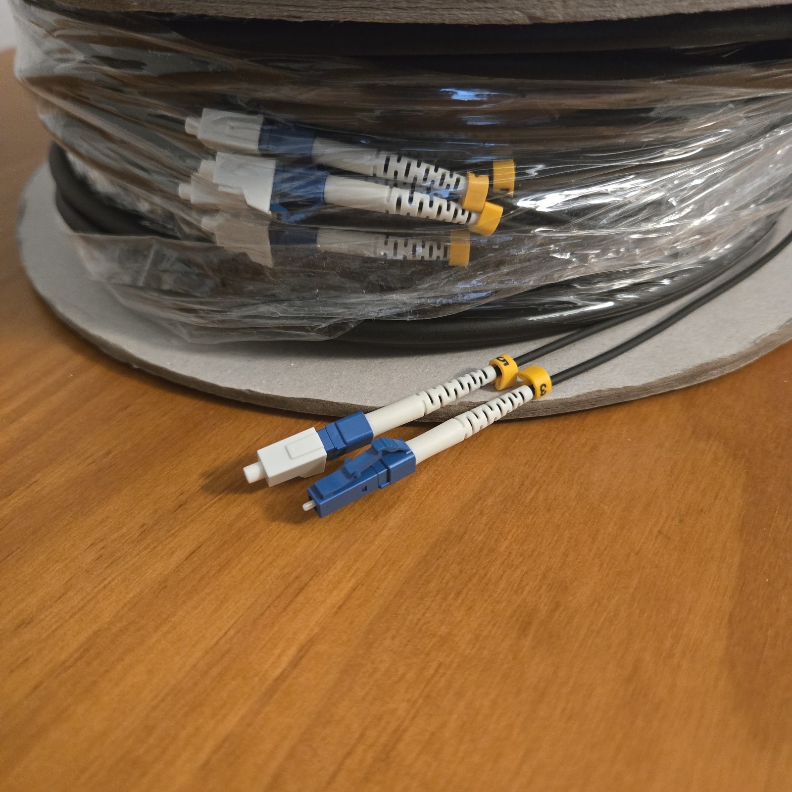 Yutianhome Fiber Optic Cable LC/PC-LC/PC SM 6Fiber TPU 5.0mm 50 m ***READ