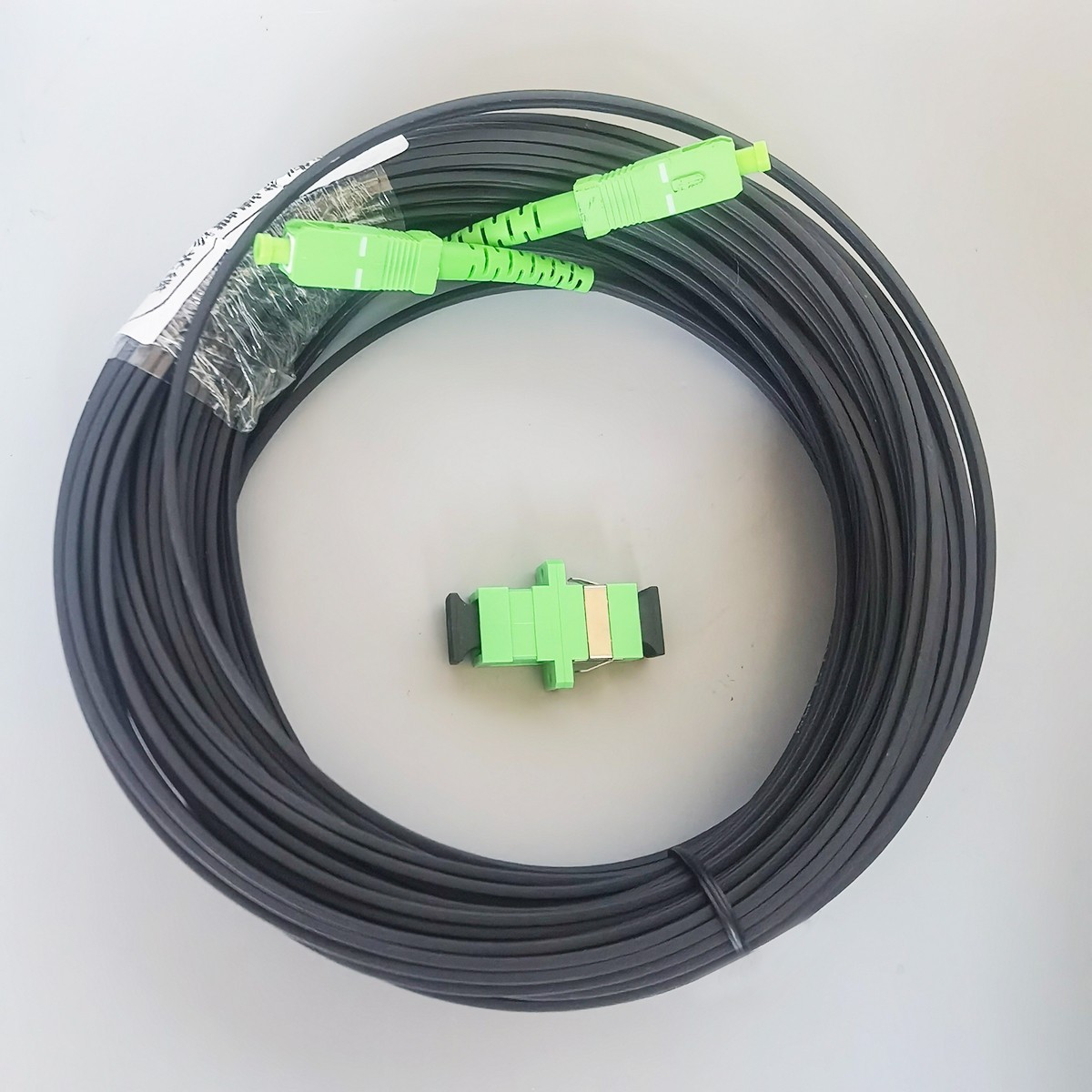 Indoor FTTH Drop Fiber Optic Cable Single Mode Simplex Core SC/APC-SC/APC 1M-50M
