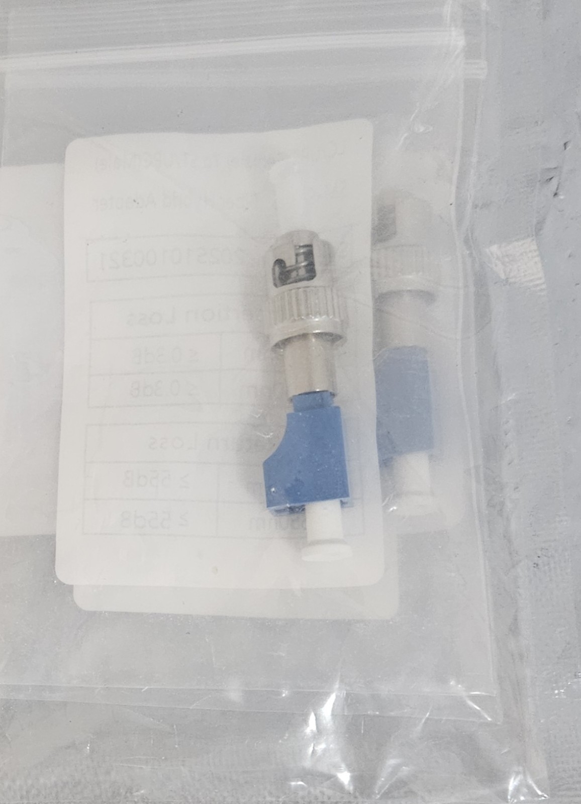 2 PK Hybrid Fiber optic Adapter LC Female to ST Male Singlemode
