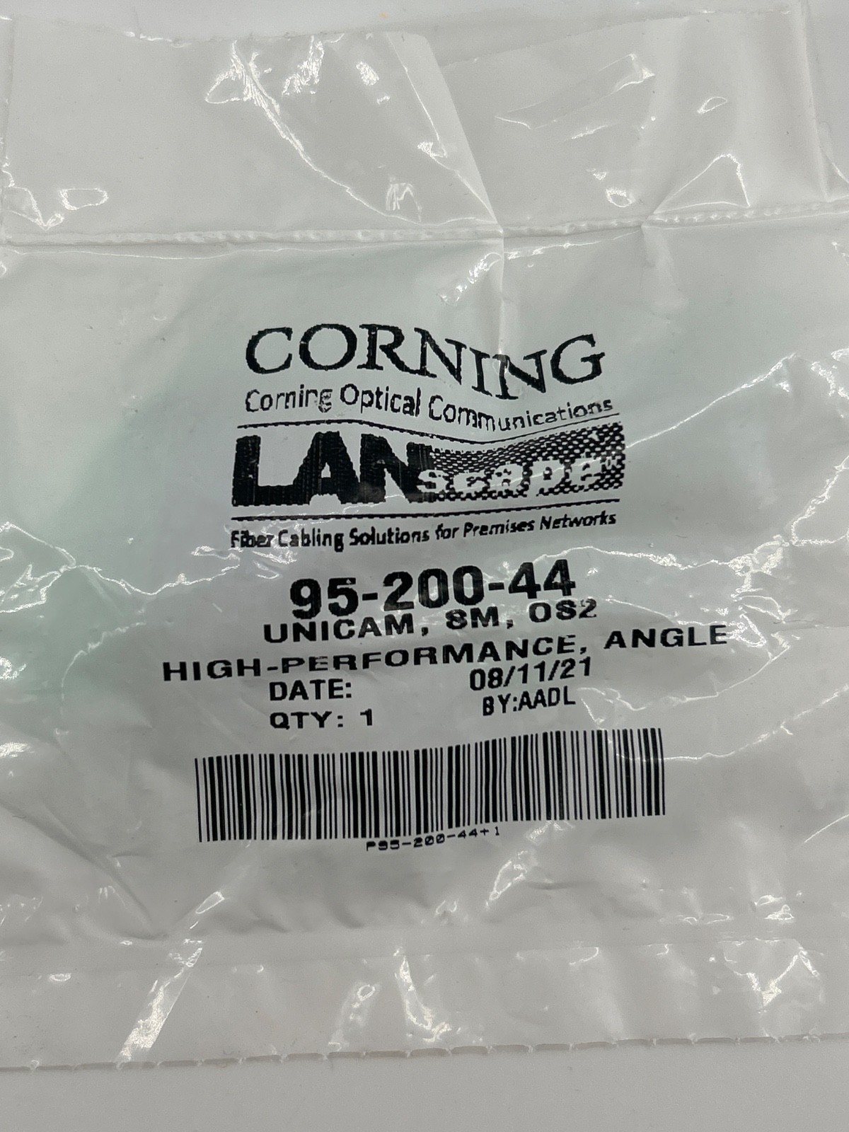 NEW Corning 95-200-44 Unicam Connector Pretium SC SM OS2 APC Polish