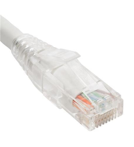 Patch cord cat6 clear boot 1 white