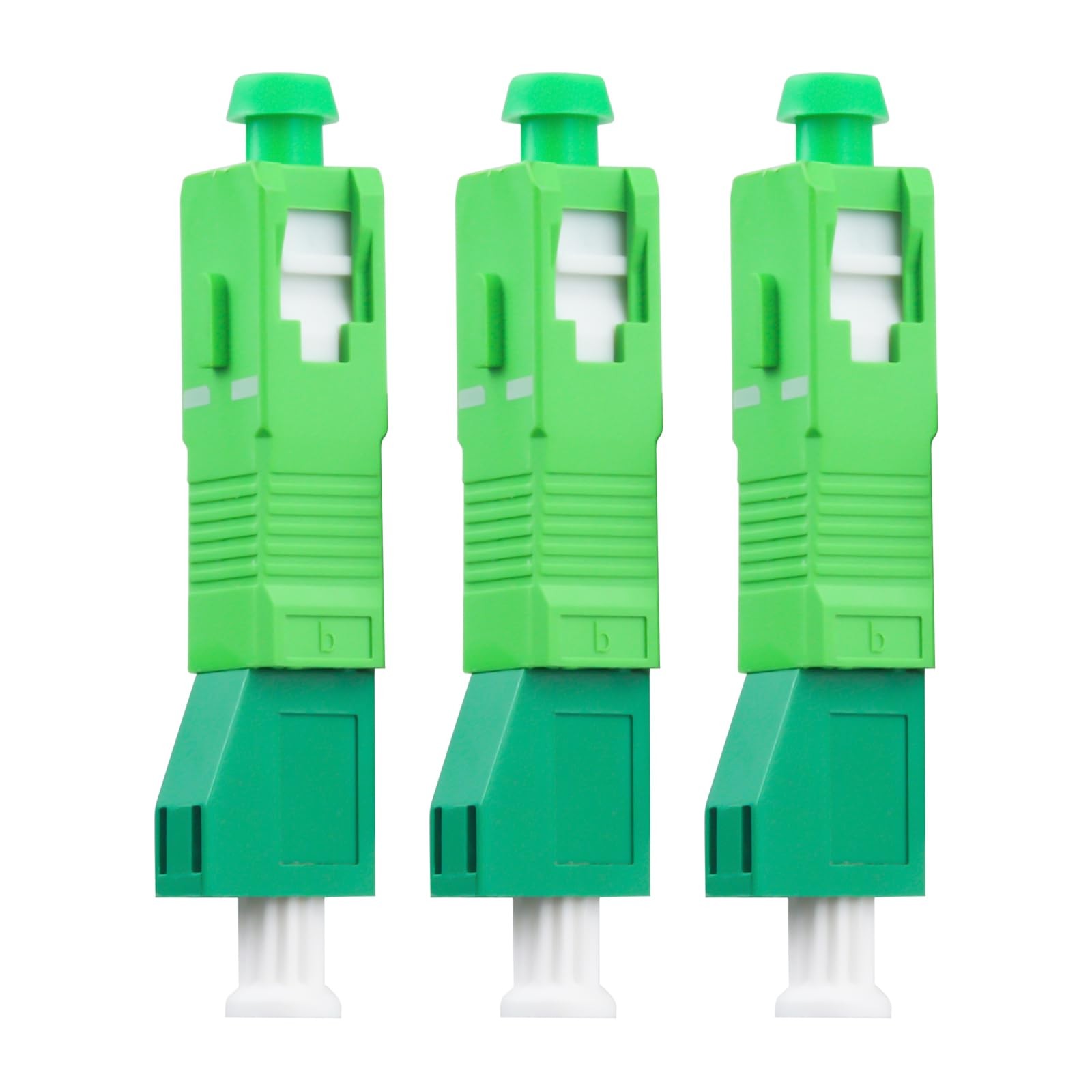 3 PCS Single Mode 9/125um SC/APC Male To LC/APC Female Hybrid Fiber Adapter