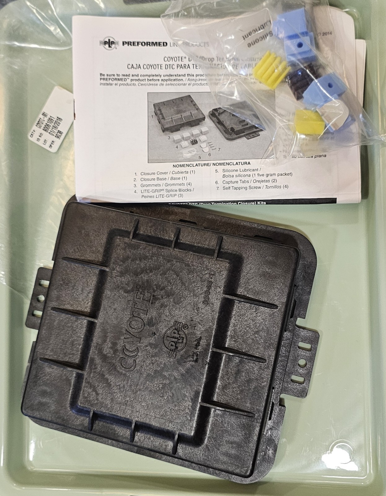 Fiber Optic Splice Closure Kit Coyote DTC (Model: 08948-1) NIB F/S