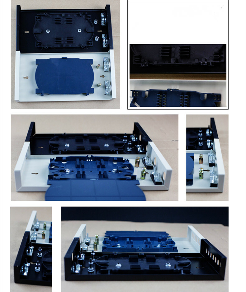 8-port FC fiber optic terminal box thickened 1.0MM full flange + pigtail box