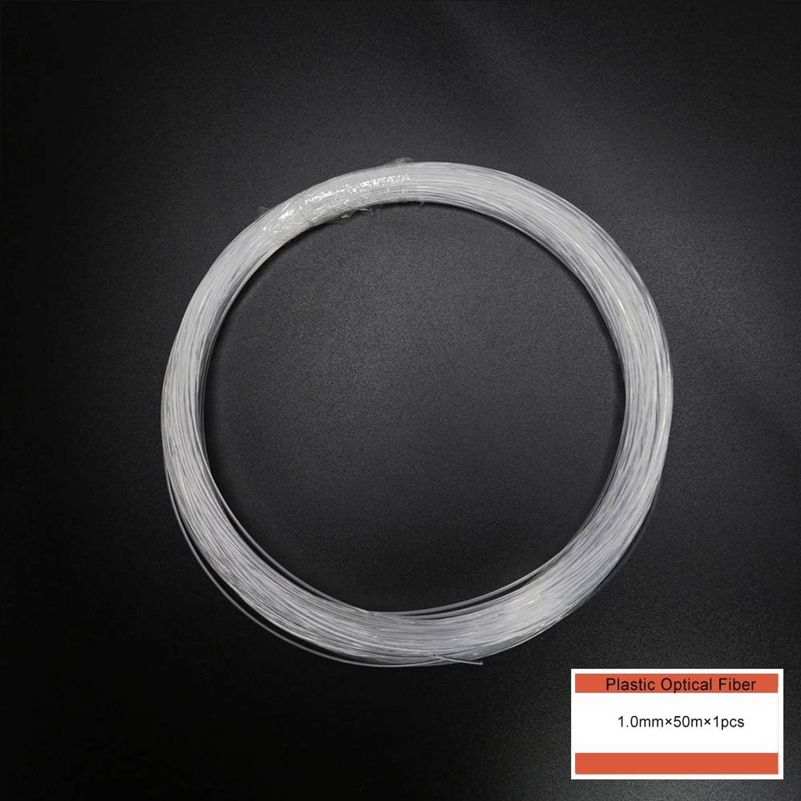 PMMA Plastic End Glow Fiber Optic Cable 1mm 50m Roll for Sky Ceiling LED