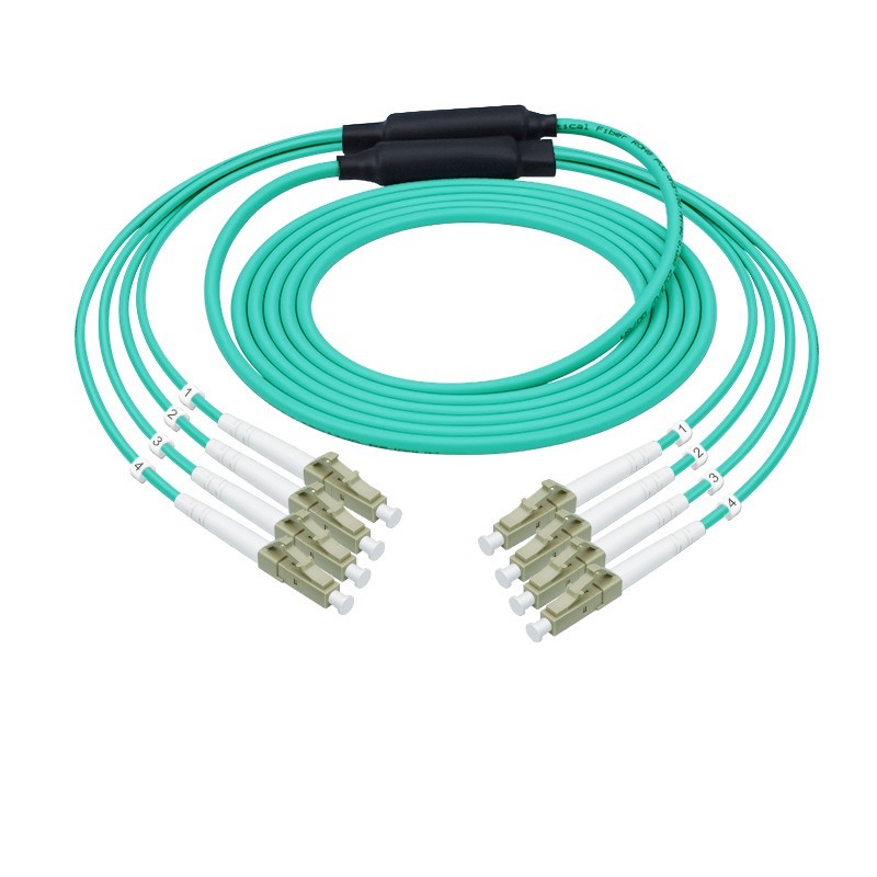 20M OM3 10GB Multimode Armored Fiber Patch Cord 4 Strand SC FC LC ST UPC Jumper