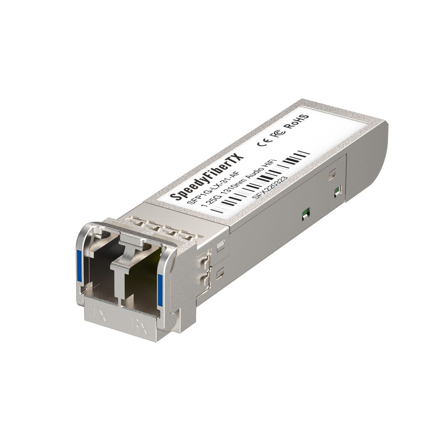 Audio-Optimized SFP Kit | 2× 1310nm LC SMF Modules w/ Corning 0.1dB 2M Cable